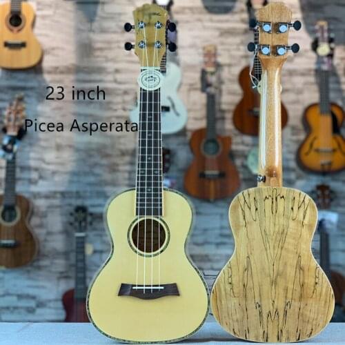 23 Inch Ukulele Picea Asperata Solid Mini Guitar 4 High Quality Ukulele Concert Musical Instrument Gift UK2388