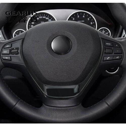 Auto Interior Accessories For BMW 3 4 Series 3GT F30 F32 F34 Steering Wheel Steering Button Frame decoration Cover Stickers Trim