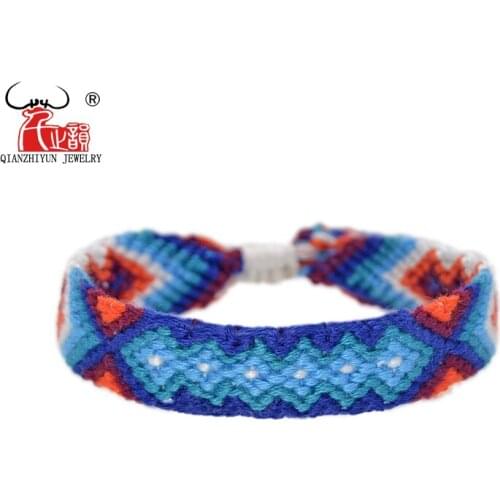 Handmade Bracelet Custom Cotton Wrap Popular Woven Rope String Friendship Bracelets For Women Men Dropshipping Bracelet