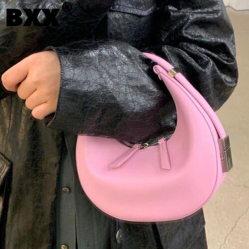 [BXX] Vintage PU Leather Bags 2021 Summer Fashion Branded Shoulder Hand Bag Lady Trend Handbags And Purses HS029