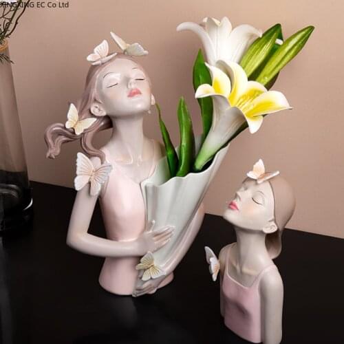Bow Girl Decoration Living Room Porch Decoration Gift Dining Table Vase Creative Furnishings Simple Home Decoration Accessories