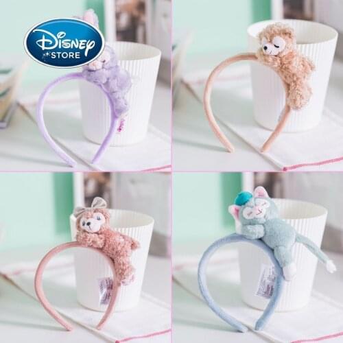 Disney Ears 3D Duffy Bear Shirley Stella Doll Headband Plush Hair Accessories Hairpin Girl Beauty Toy Headband Birthday Gifts
