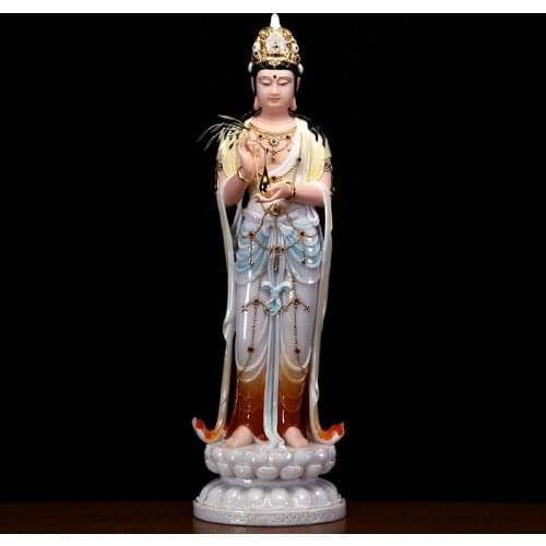 48CM Large Buddhism High grade figure Goddess Guan yin GOD Avalokitesvara buddha Asia HOME shrine protection Prosperity statue