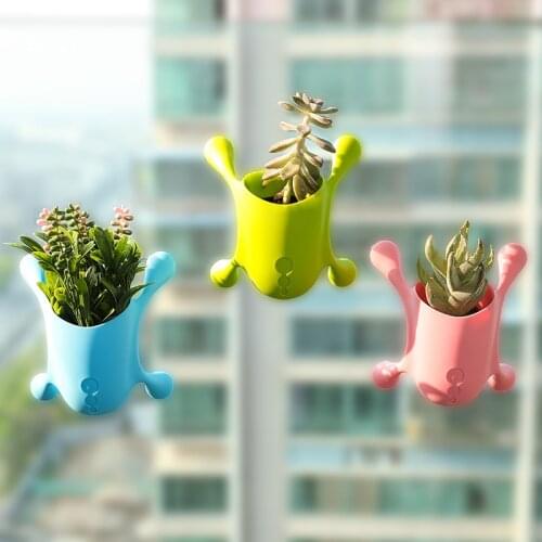 Creative Wall-mounted Flower pot Multifunctional Environmental Protection PP Plastic Flowerpot Nordic Decoration Simple Storage