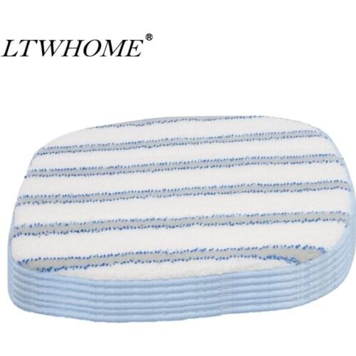 LTWHOME Microfiber Scrubbing Mop Pads Fit for McCulloch MC1375, MC1385 Steam Cleaner, Compatiable with McCulloch A1375-101
