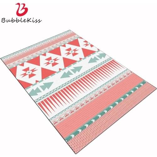 Bubble Kiss Pink Cute Area Rug for Living Room Christmas Rug Large Rug Red Diamond Pattern Carpet Bedroom Rug Living Room Decor