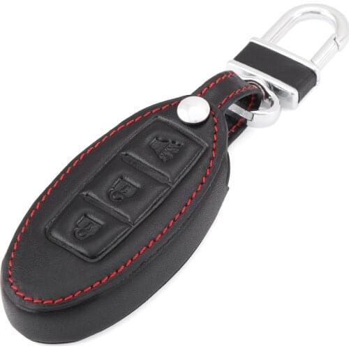 New design leather car key cover For Nissan X-Trail Qashqai Cube Juke Pathfinder Murano Rouge Versa 370z ,3 Buttons smart key
