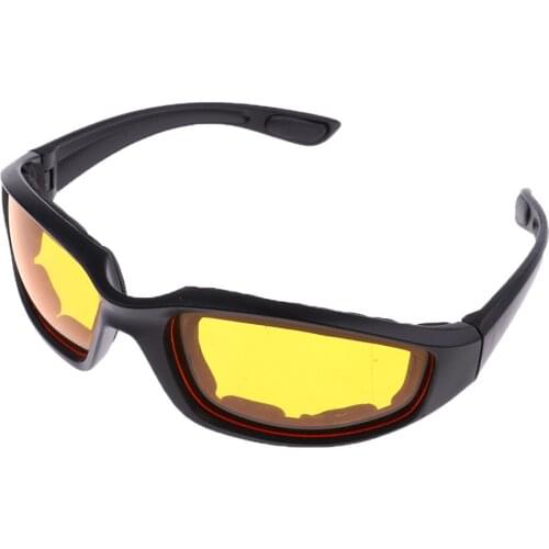 Motorcycle Glasses Outdoor Sports Driving Bike Riding Glasses Padded Wind Resistant Sunglasses