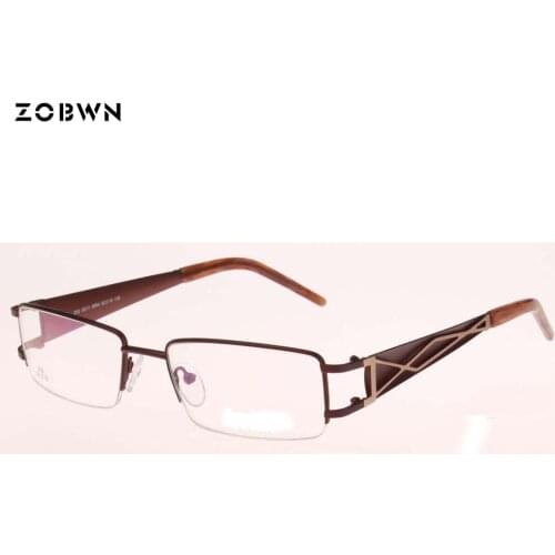 Half frame Brand Designer fashion Men eye frame glasses women Eyeglasses Optical glasses unisex Spectacle frames oculos 2 colors