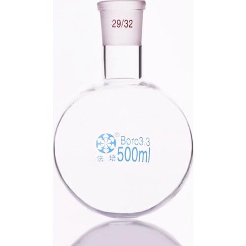 Single standard mouth round-bottomed flask,Capacity 500ml and joint 29/32,Single neck round flask