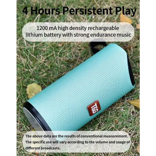 Portable Speaker Wireless Bluetooth Speakers TG117 Soundbar Outdoor Sports Waterproof Support TF Card FM Radio Aux Input