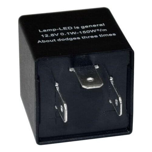 Adjustable 60-180min 3 Pin CF13 EP34 Car Flasher Relay Fix LED Light Hyper Blink