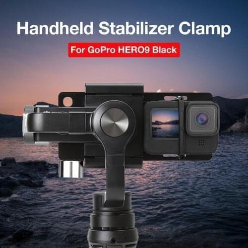 Handheld Stabilizer Gimbal Adapter Mount Plate For GoPro Hero 9 Black Action Camera Accessories Mounting Frame Clamp For HERO9