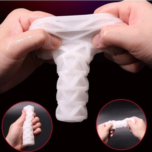 Silicone Mini Pocket Pussy Masturbation Cup Artificial Vagina Adult Penis Soft Trainer Portable Male Masturbator Sex Toy for Men