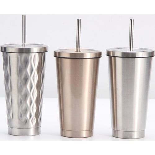 500ml Hot Quality Double Wall Stainless Steel Vacuum Flasks Car Thermo Cup Coffee Tea Travel Mug Thermol Bottle Thermocup