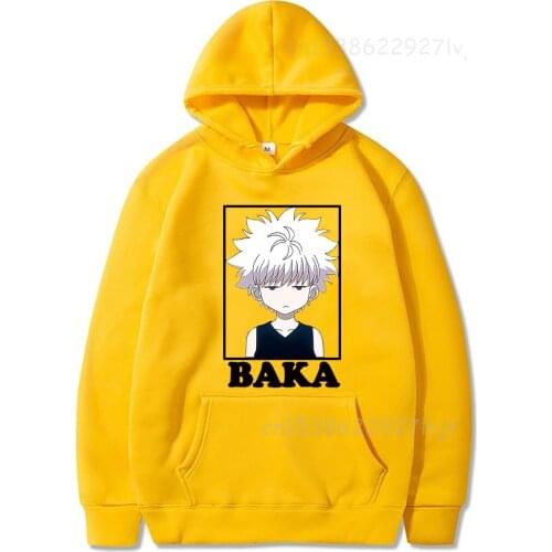 Hunter X Hunter Killua Hoodie Anime Pullovers Tops Long Sleeves Fashion Unisex Cloths Mothers Day