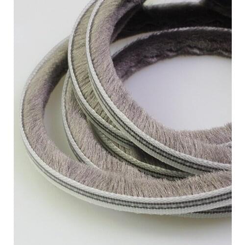 10M 5mm x 8mm aluminum sliding door window gap nylon pile brush seal strip dustproof weatherstrip