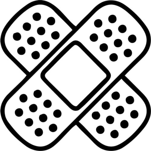 16X16CM PLASTERS FUNNY Car Whole Body Decoration Sticker Vinyl Decals