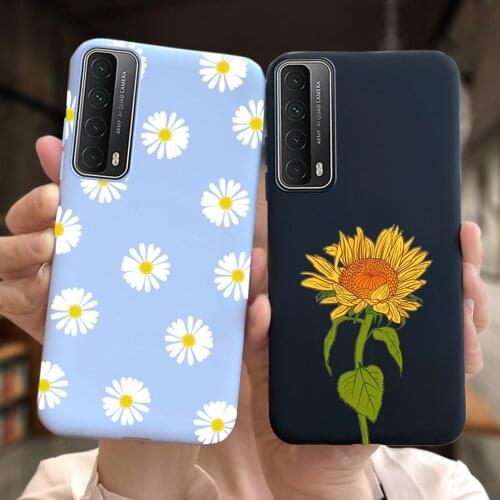 For Huawei P Smart 2021 Case Flowers Butterfly Bumper Soft TPU Phone Case For huawei psmart 2021 PPA-LX2 Back Cover Patterned