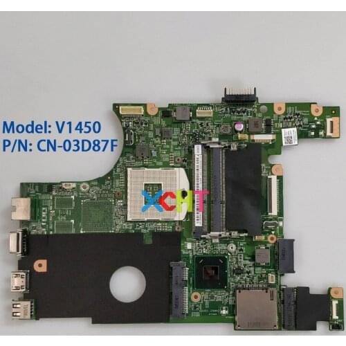 CN-03D87F 03D87F 3D87F HM67 UMA for Dell Vostro 1450 V1450 Laptop PC Notebook Motherboard Mainboard