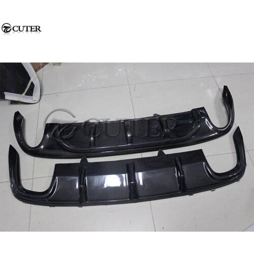 CC Carbon Fiber Rear bumper diffuser lip for Volkswagen CC Car styling 13-15