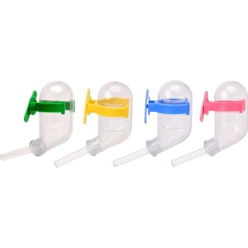 Hamster water bottle Golden wire bear guinea pig water drinker Pet water feeder Small 60ML silent vacuum water bottle