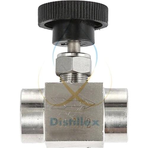 Needle Valve G 1/2" , Full Port , SS304. Stainless steel 304
