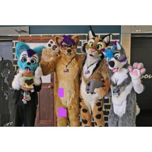 Customized Available REAL PHOTO dx0064 head CAT full sets husky dog Suit fursuit Costume fox Party Carnival Gift