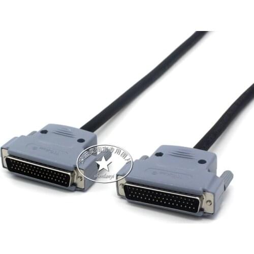 HDB50 Cable Three Rows 50 pin Connector DB Pin Data Cable M/M M/F F/F Plastic Shell Copper Double Shielded 25P+1+B 28AWG