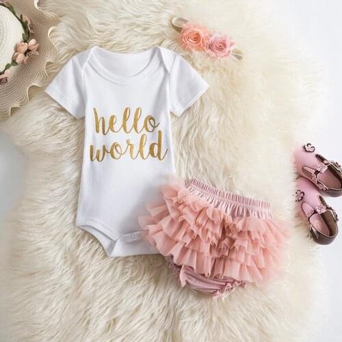 Baby 1 2 3 Year Birthday Baptism Girls Sets Newborn It My First Birthday Outfit Infant Clothes Sets Unicorn Baby Clothing Sets