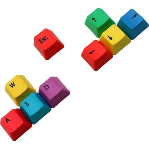 9 Key Keycap WASD Mechanical Keyboard Keycaps Profile PBT RGBY Modifiers