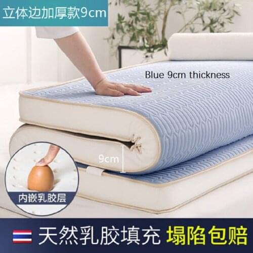Natural latex and Memory sponge filling Customizable Mattress Foldable Cotton Fabric soft Tatami King Queen Twin Full Size