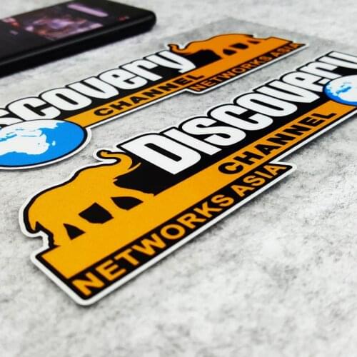 NO.S015 Discovery Channel Animal Planet Car Reflective Stickers Waterproof Wildlife Motocross Sticker Helmet Decals