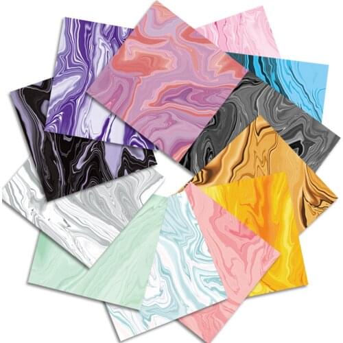 New 24 Sheets Marble Pattern Scrapbooking Pads Paper Origami Art Background Paper Card Making DIY Scrapbook Paper Craft