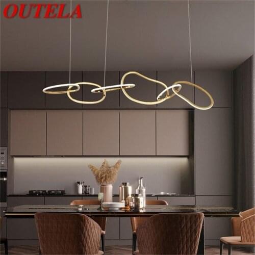 OUTELA Pendant Lights Gold Nordic Contemporary Creative Home LED Lamp Fixture For Decoration Living Room
