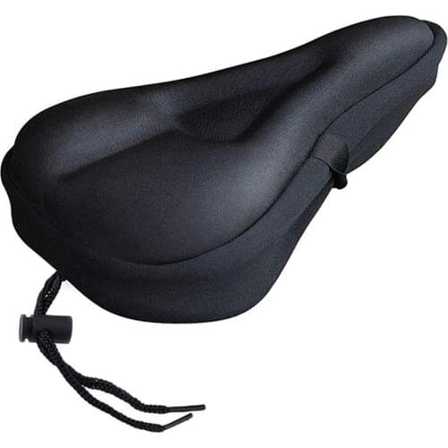 Shockproof Gel Padded Bike Seat Cover Bicycle Saddle Cushion for Mountain Bike, Road Bicycle, Indoor Exercise Bike