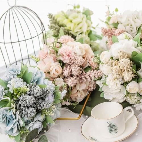 Wedding Bouquet Bridal Bouquet De Mariage Silk Artificial Flowers Roses Wedding Bouquets For Bridesmaids Wedding Accessories