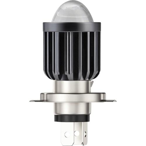 12W H4 LED Motorcycle Headlight Bulb with Projector Lens 3000k+6000k Headlamp Bulb Motorcycle Parts Accessories