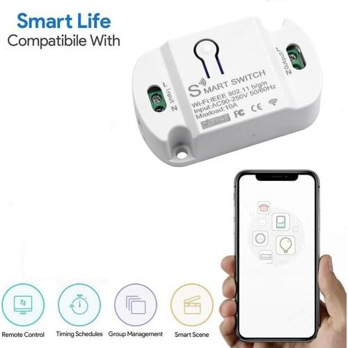 NEW 10A Wifi Smart Switch Timer DIY Wireless Switches Smart Home Automation Remote Control Compatible Automation Module