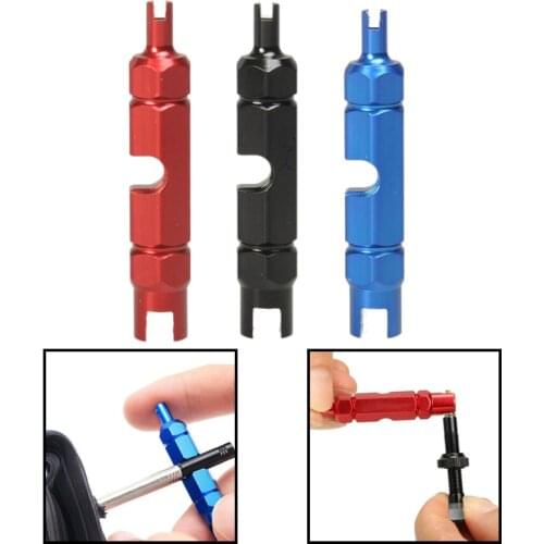 Bicycle Tire Nozzle Wrench Multifunctional Valve Core Tool Removal Disassembly Spanner MTB Valve Core Nut Removal Spanner Repair