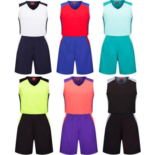 Men green Basketball Set Uniforms kits Sports clothes kids red basketball jerseys college tracksuits DIY Customized name