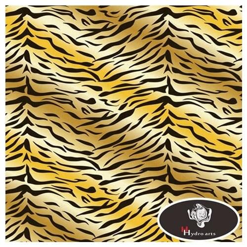 High quality tiger stripes hydrographics film hydro transfer printing film 50cm wide aqua print HFZ009
