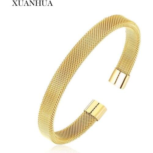 XUANHUA Stainless Steel Jewelry For Woman Barbed Wire Cuff Bracelet Fashion Summer Jewelry Accessories Mass Effect