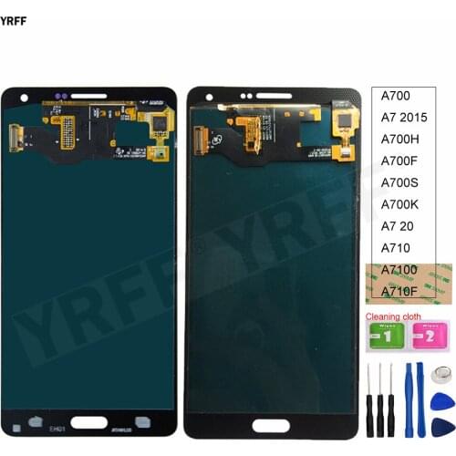 For Samsung Galaxy A7 2016 A710 A7100 A710F LCD For Samsung A700 A7 2015 A700H A700F A700S lcd Display Touch Screen Digitizer