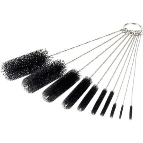 10 pcs/set Airbrush Cleaning Brush Needle Mouth Spray Gun Needle & Brush Kit Spray Gun Tattoo Body Piercing Repair Tool