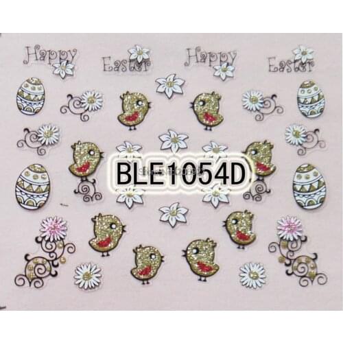 2PCS BLE1054D Nail Art Cute Cartoon Easter Sticker Nail Art Sticker