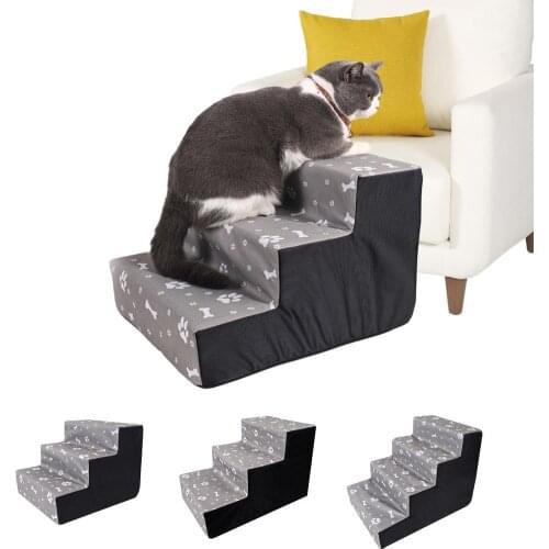 3/4 Layers Pet Dog Stairs Steps Indoor Dog House Stairs Ramp Ladder Portable Cat Climbing Ladder For Small Dog Cat Pet Products