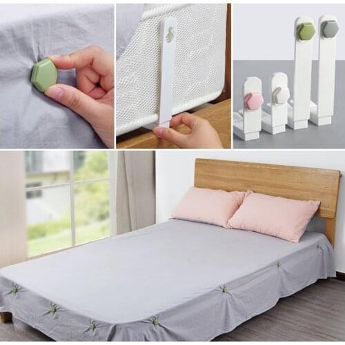 4pcs/set Bed Sheet Clip Slip-Resistant Fixing Clip Holders Clamps Mattress Fasteners Holder Coverlet Sheet Holder