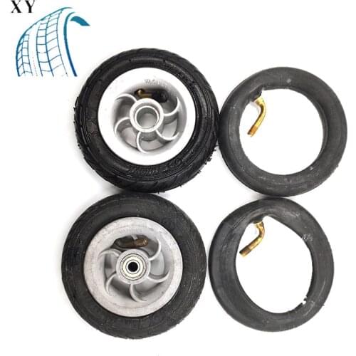 5 Inch Pneumatic Wheel Gocart Caster 5x1 tyre Wheel Using Metal Hub 5X1 Pneumatic Tire With Inner Tube Electric Vehicle