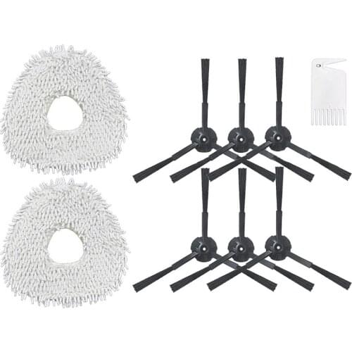 9pcs/set Mop Cloth Side Brushes Cleaning Rag Sweeping Brushes for NARWAL Robot YJCC001-1 Vacuum Cleaner Sweeper Accessories